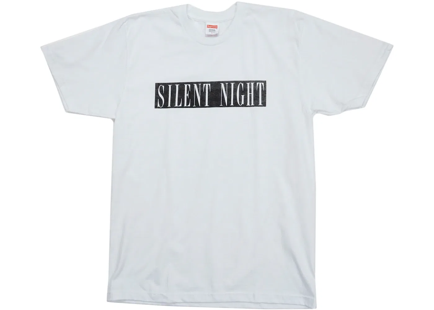 Мужская футболка с принтом Silent Night Supreme, White