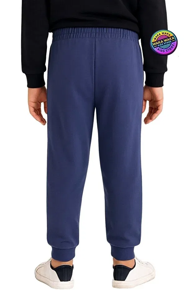 Детские спортивные штаны для мальчиков хлопковые Jogger Ww Waka Waka Kids Store, Giri Melange — фото 4