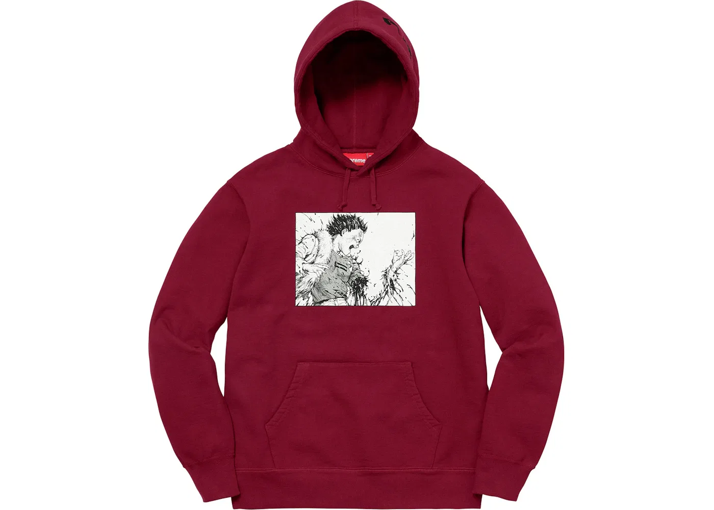 Мужской худи с принтом AKIRA Supreme, Cardinal