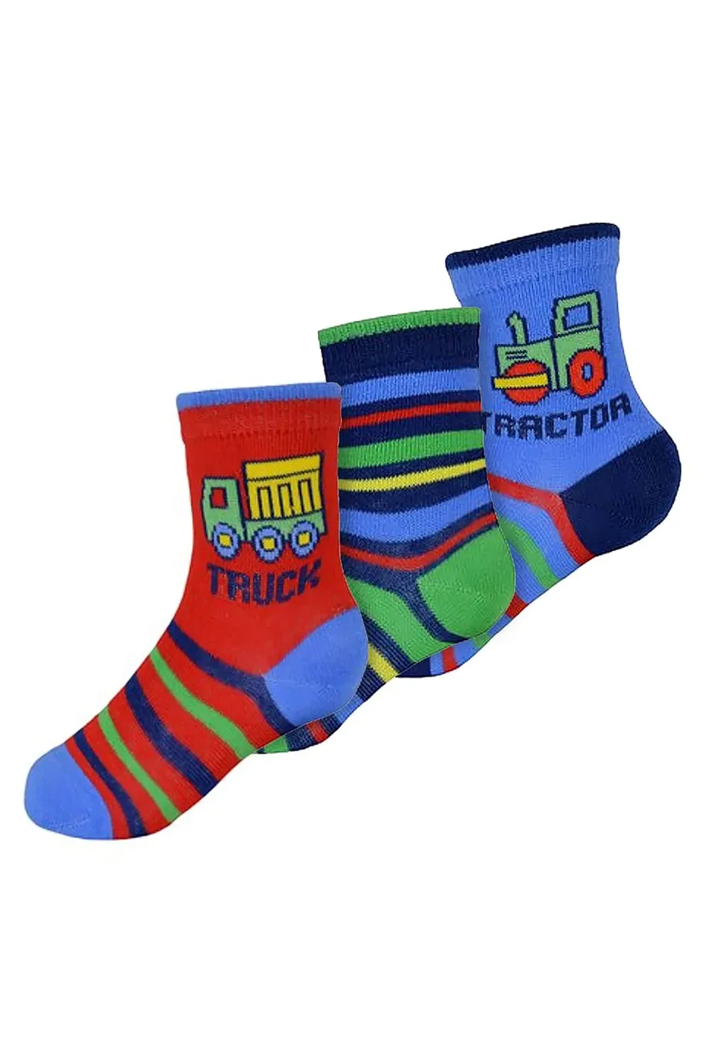 Детские хлопковые носки с принтом Cars Trucks Sock Snob, Multi — фото 3