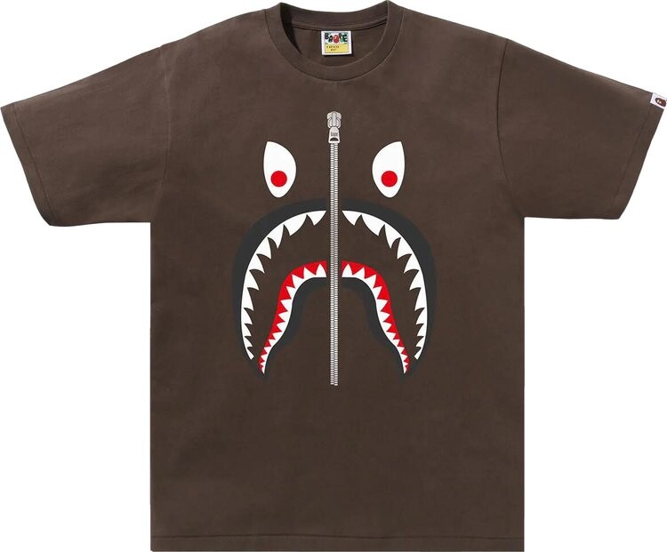 

Футболка BAPE Mad Shark 'Brown', коричневый