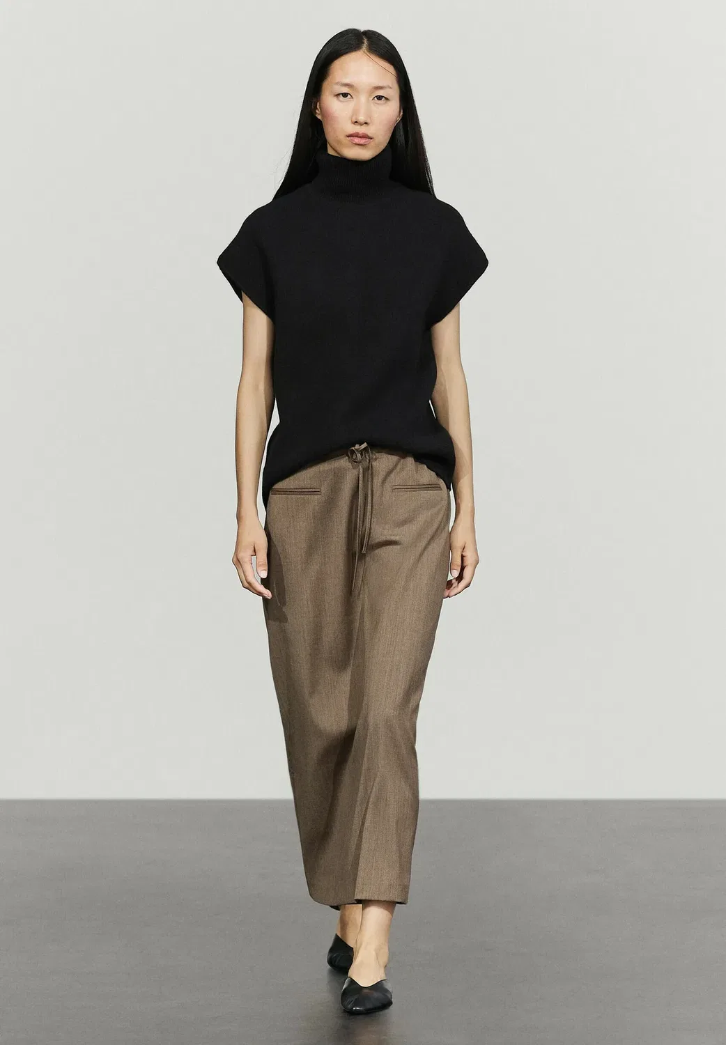 Длинная юбка Massimo Dutti, Mottled Brown — фото 4