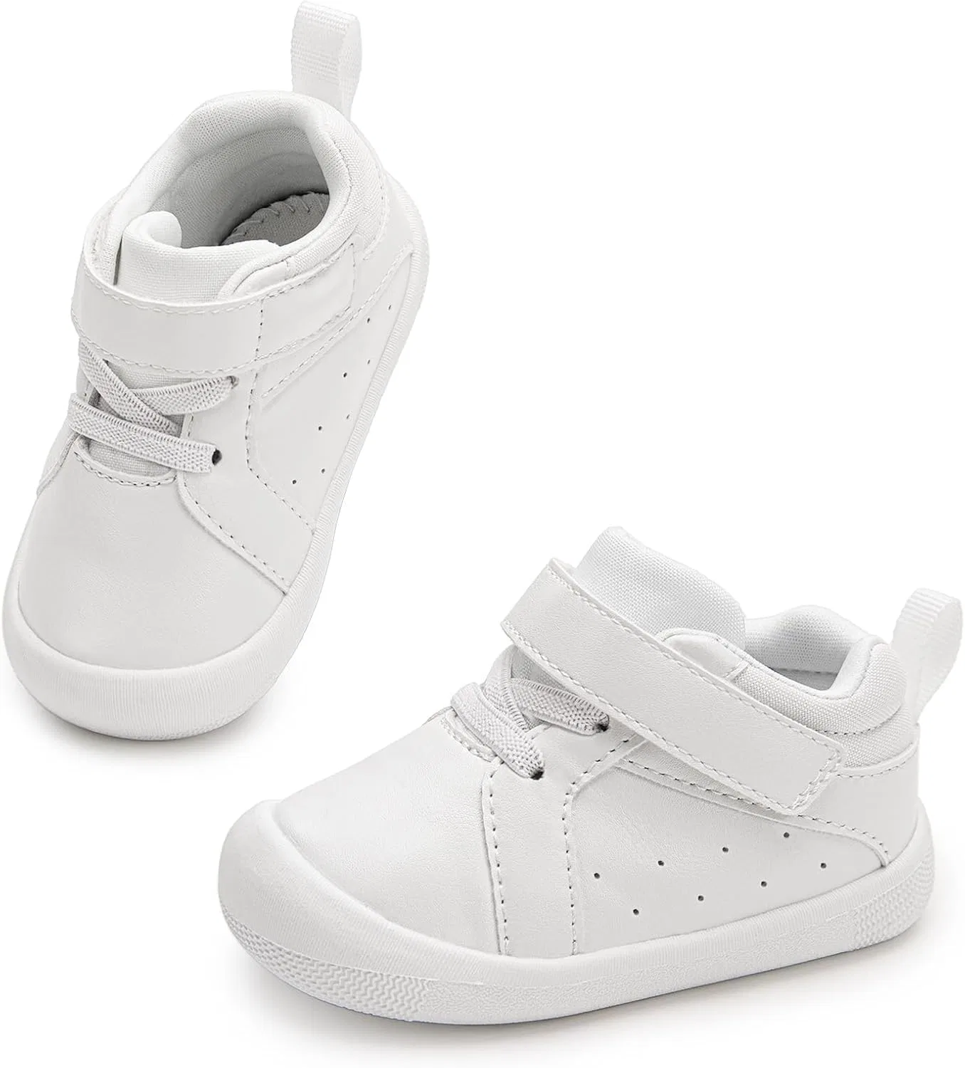 Детские кроссовки для мальчиков и девочек с высоким верхом Ukicbaby, White