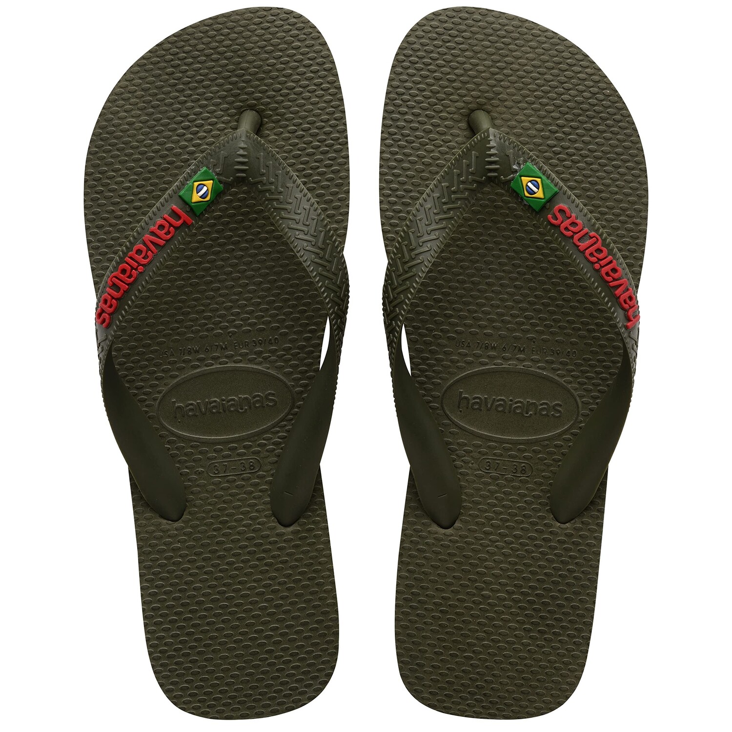 

Сандалии Havaianas Kids, Brazil Logo Flip Flops