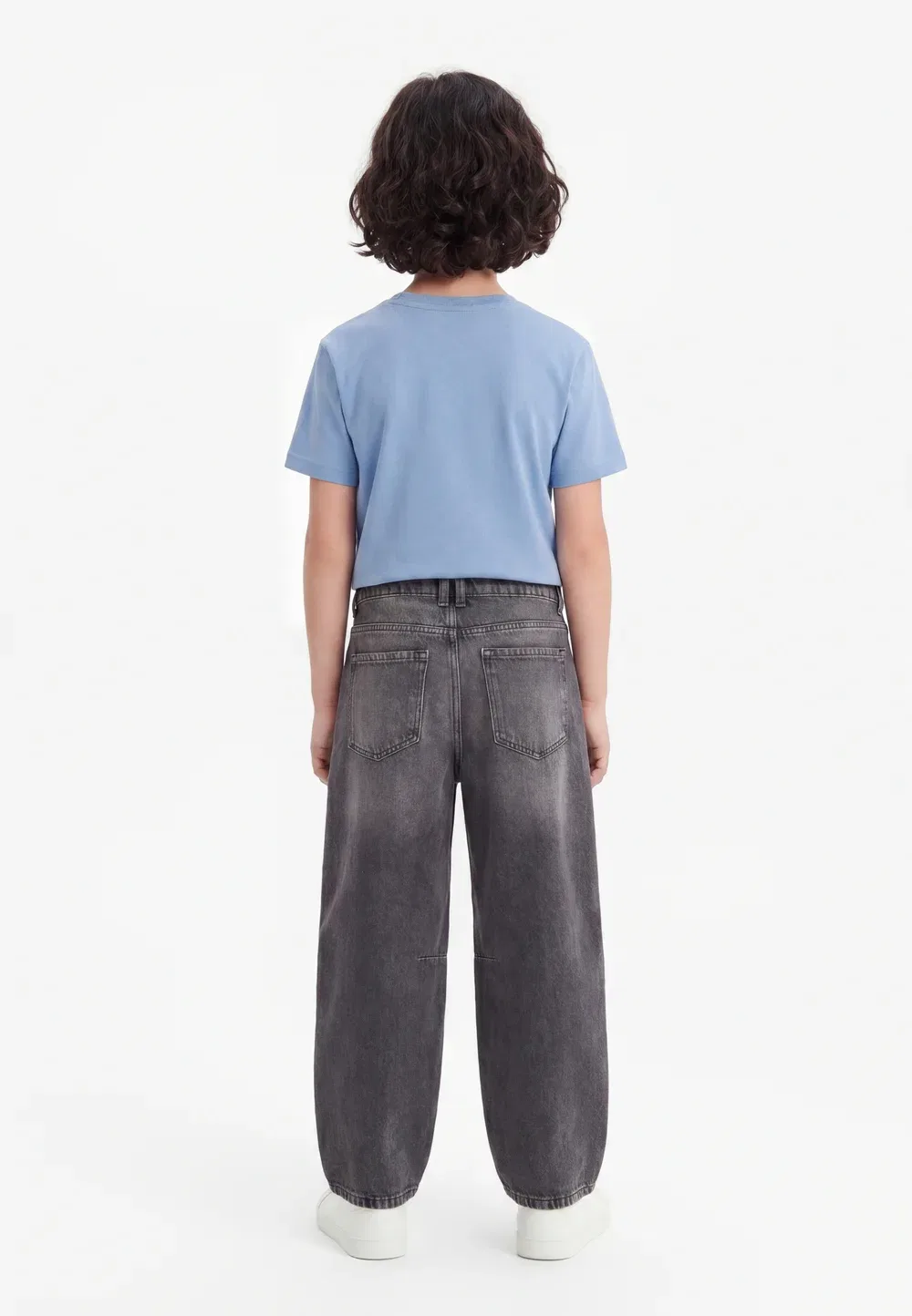 Джинсы Nkfbella barrel свободного кроя Name It, Medium Grey Denim — фото 2