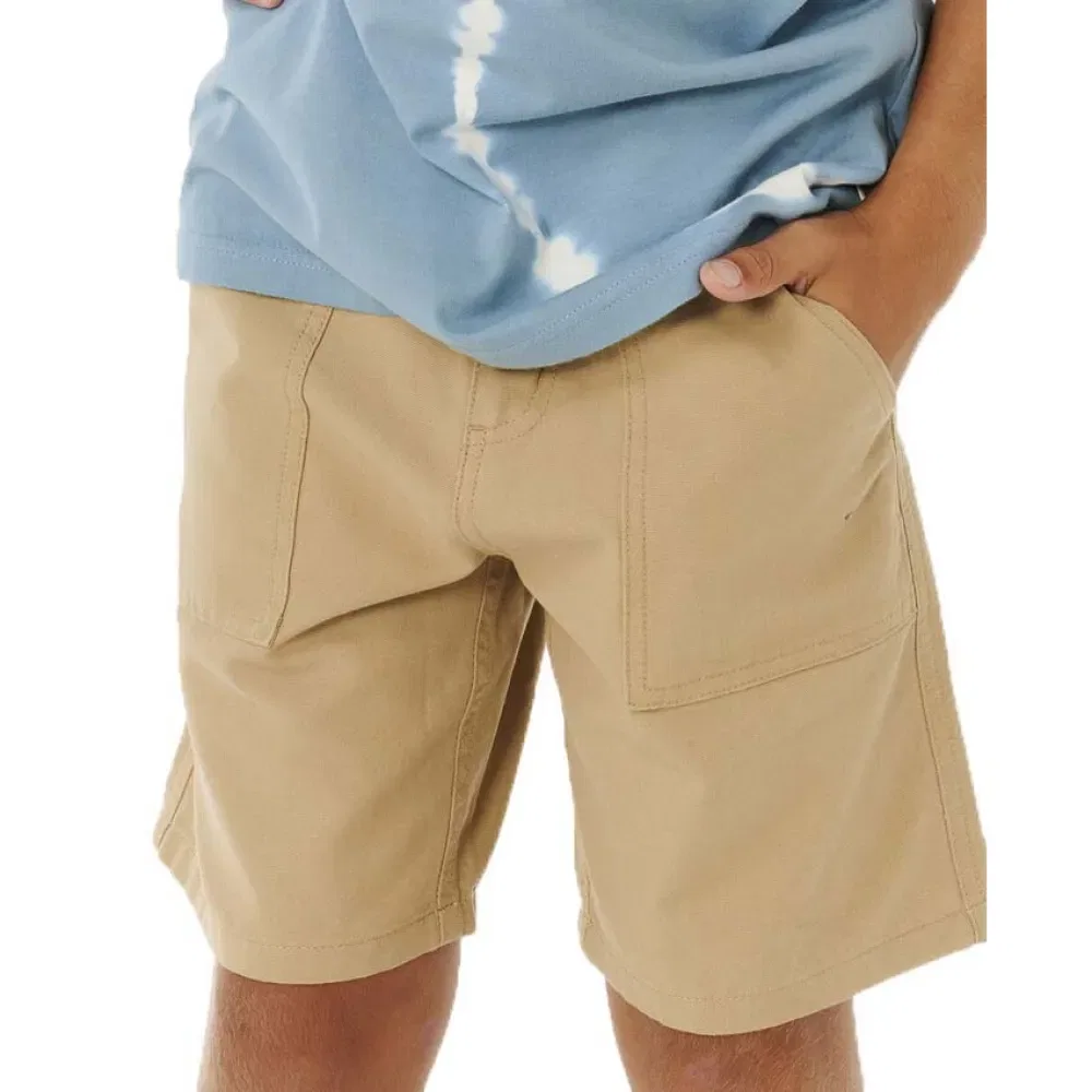 Детские шорты для мальчиков хлопковые Hyped Canvas Rip curl, Beige