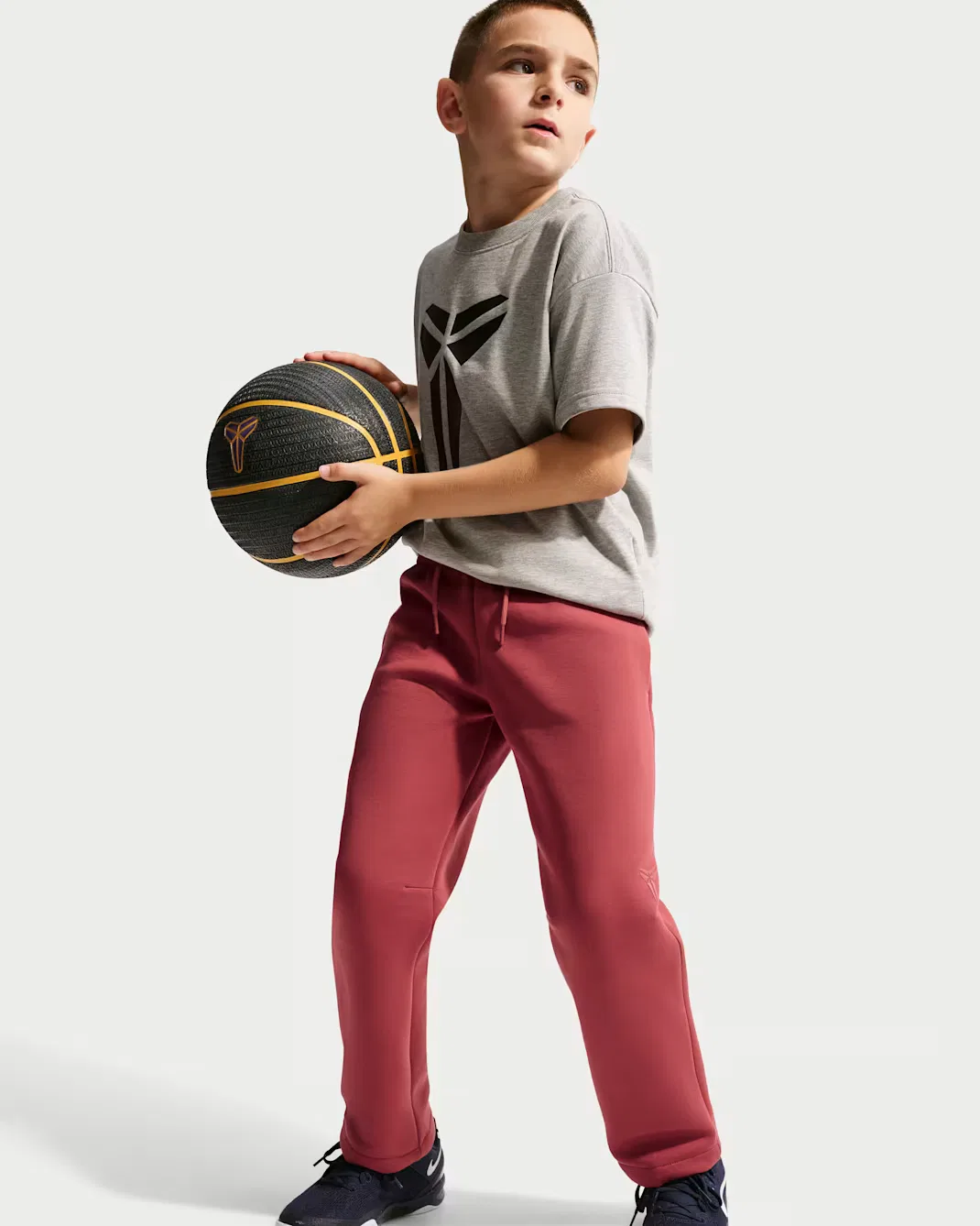 Баскетбольные штаны из флиса Dri-FIT для детей постарше Kobe Nike, Cedar/Cedar — фото 4