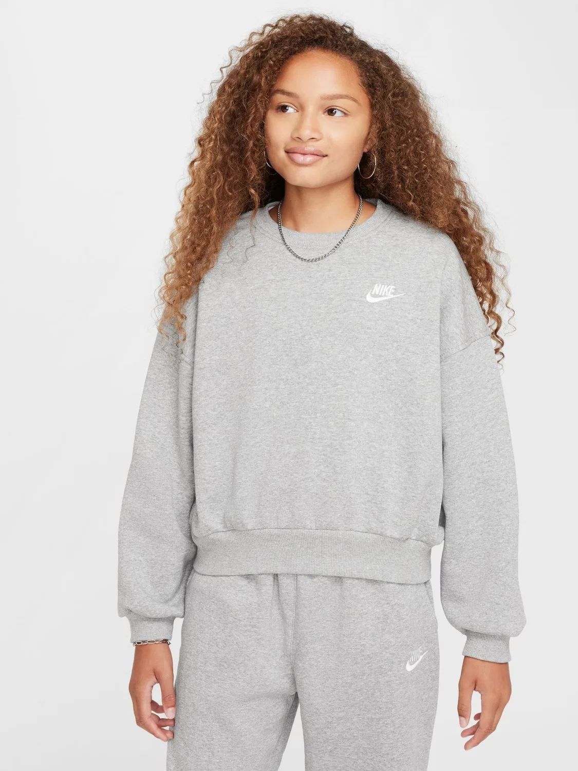 Свитшот Nike Club Fleece, Dark Grey Heather