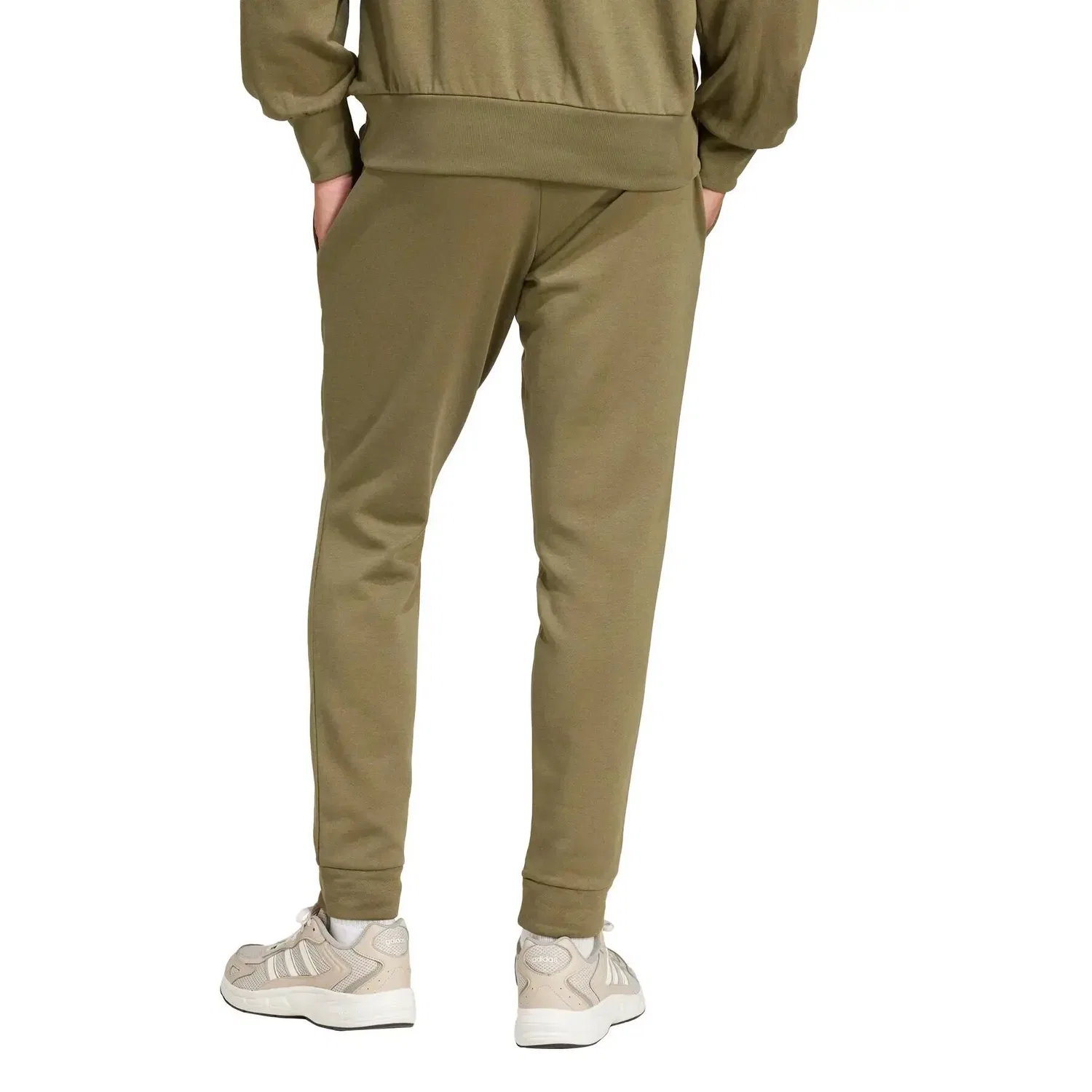 Спортивные штаны из флиса adidas Essentials Feelcozy Fleece, Цвет: Grun Schwarz — фото 4