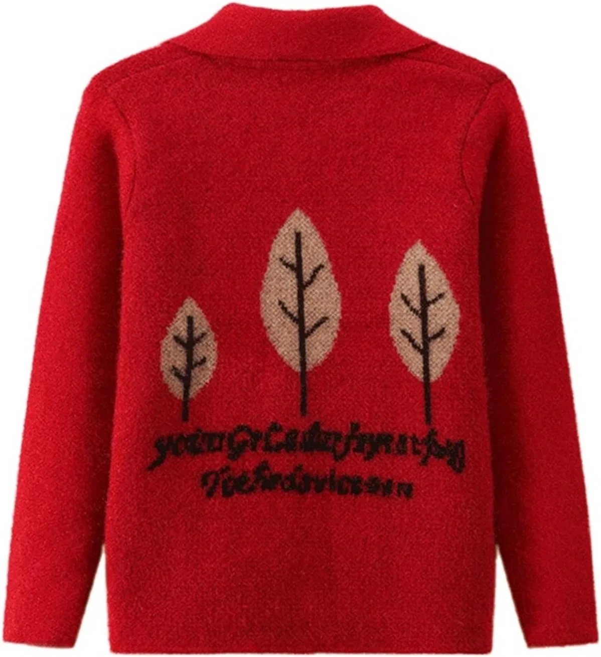 Женский кардиган с длинным рукавом, с принтом, Red Add Fleece — фото 4