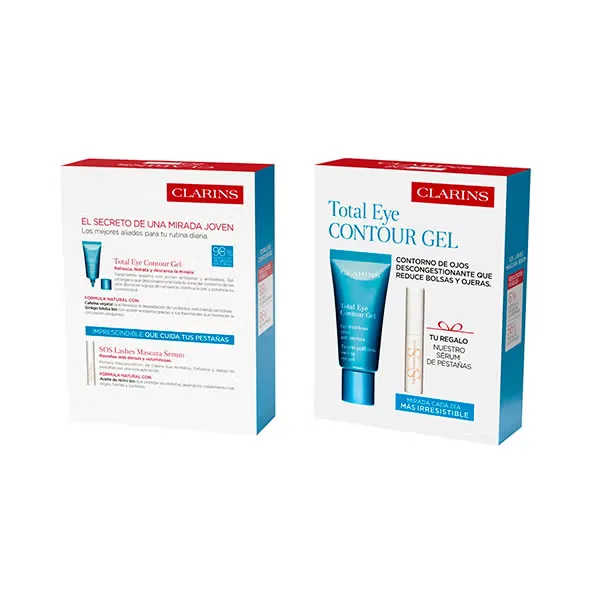 Набор для ухода за кожей вокруг глаз CLARINS Cofre Ojos Total Eye Blue Gel