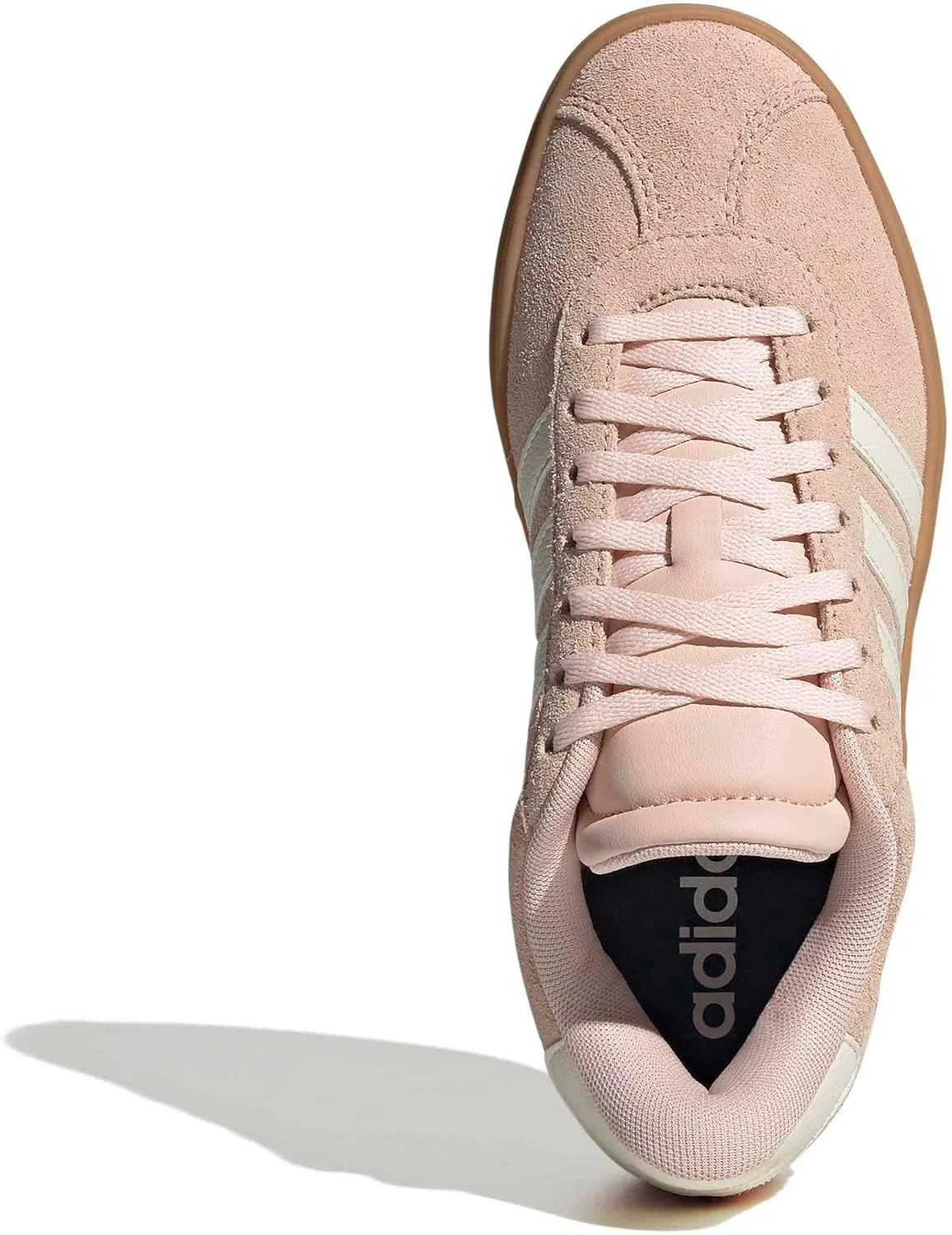 Детские кроссовки для мальчиков с закрытым носком Vl Court Bold adidas, Blush Pink/Off White/Gum — фото 3