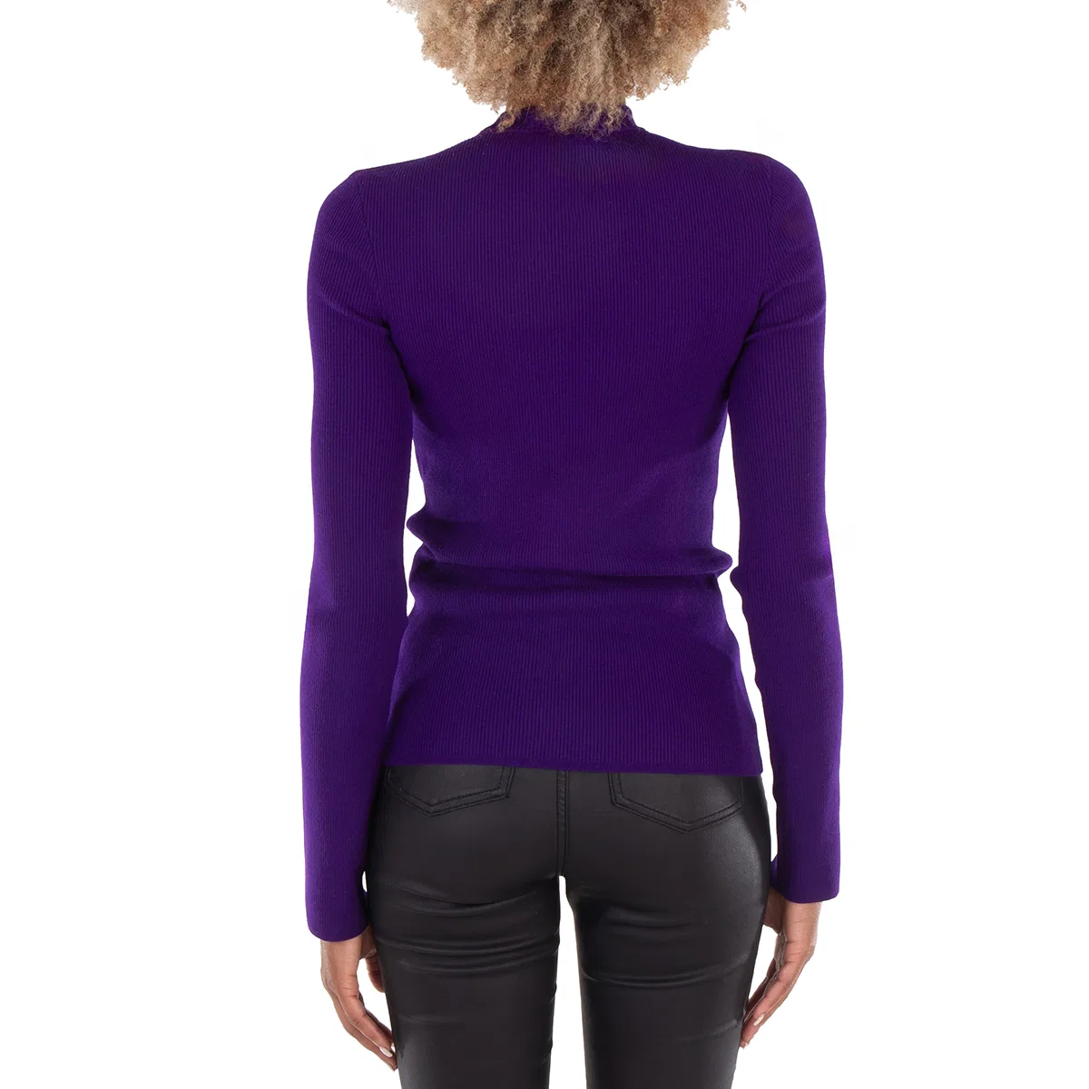 Свитер женский из шерстяной смеси Equestrian Knight Logo Wool Blend Sweater Burberry, Royal — фото 4