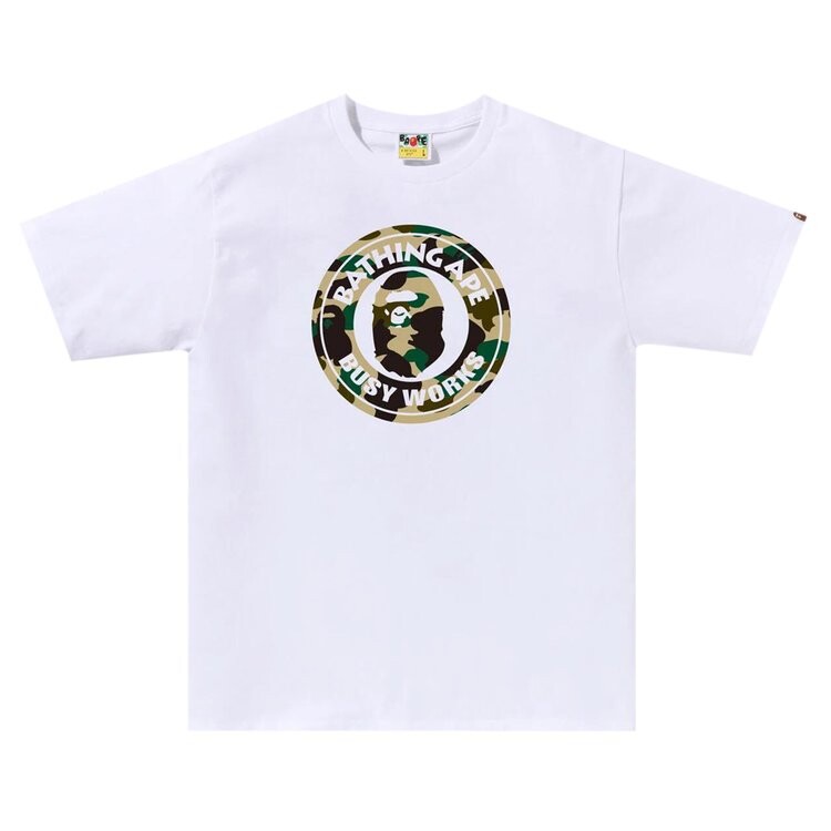 

Футболка BAPE 1st Camo Busy Works 'White', белый