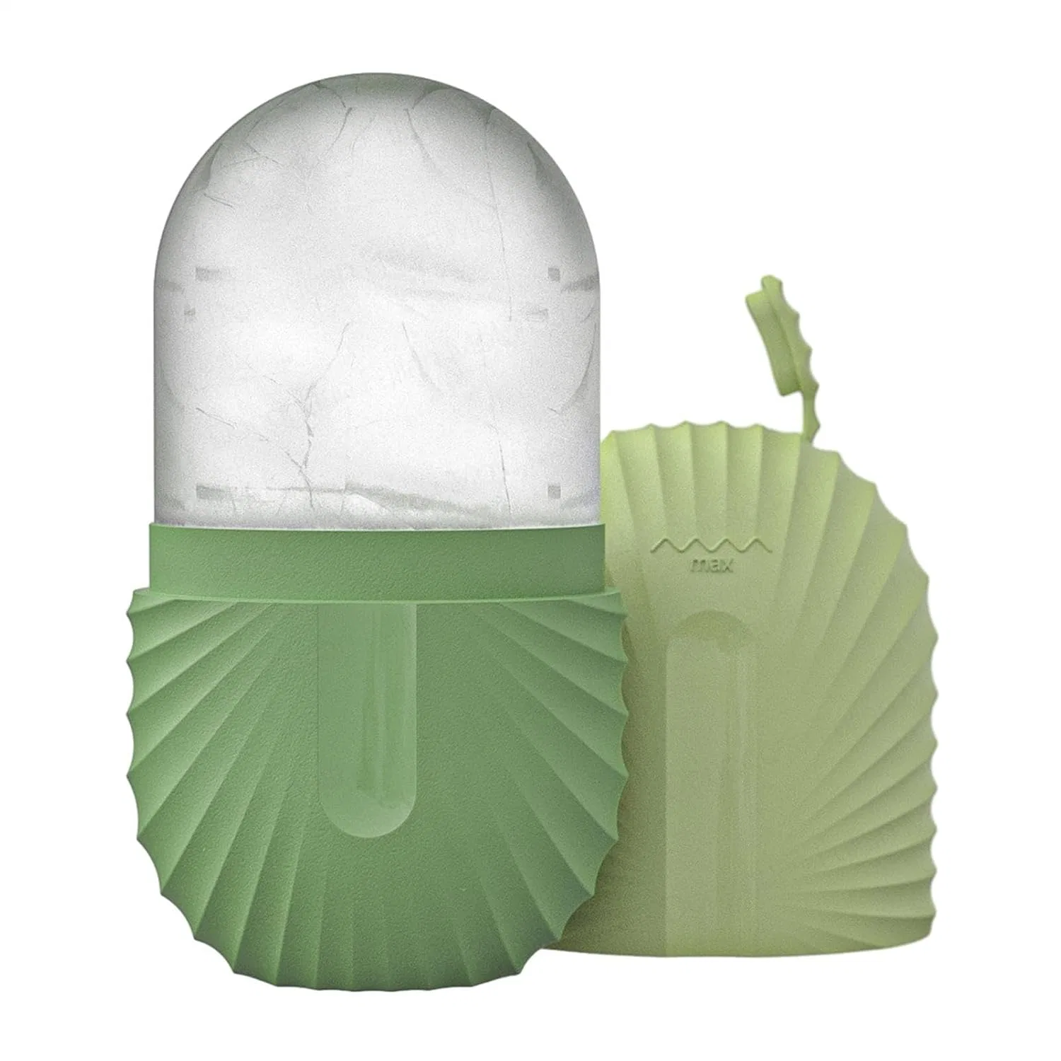 Массажер для лица Ice Roller, Generisch, Shell pattern - green