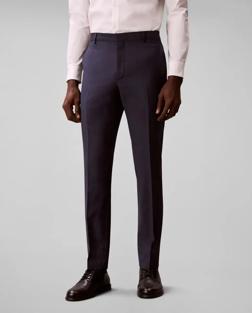 Мужские брюки из шерсти Calvin Klein, Azul — фото 2