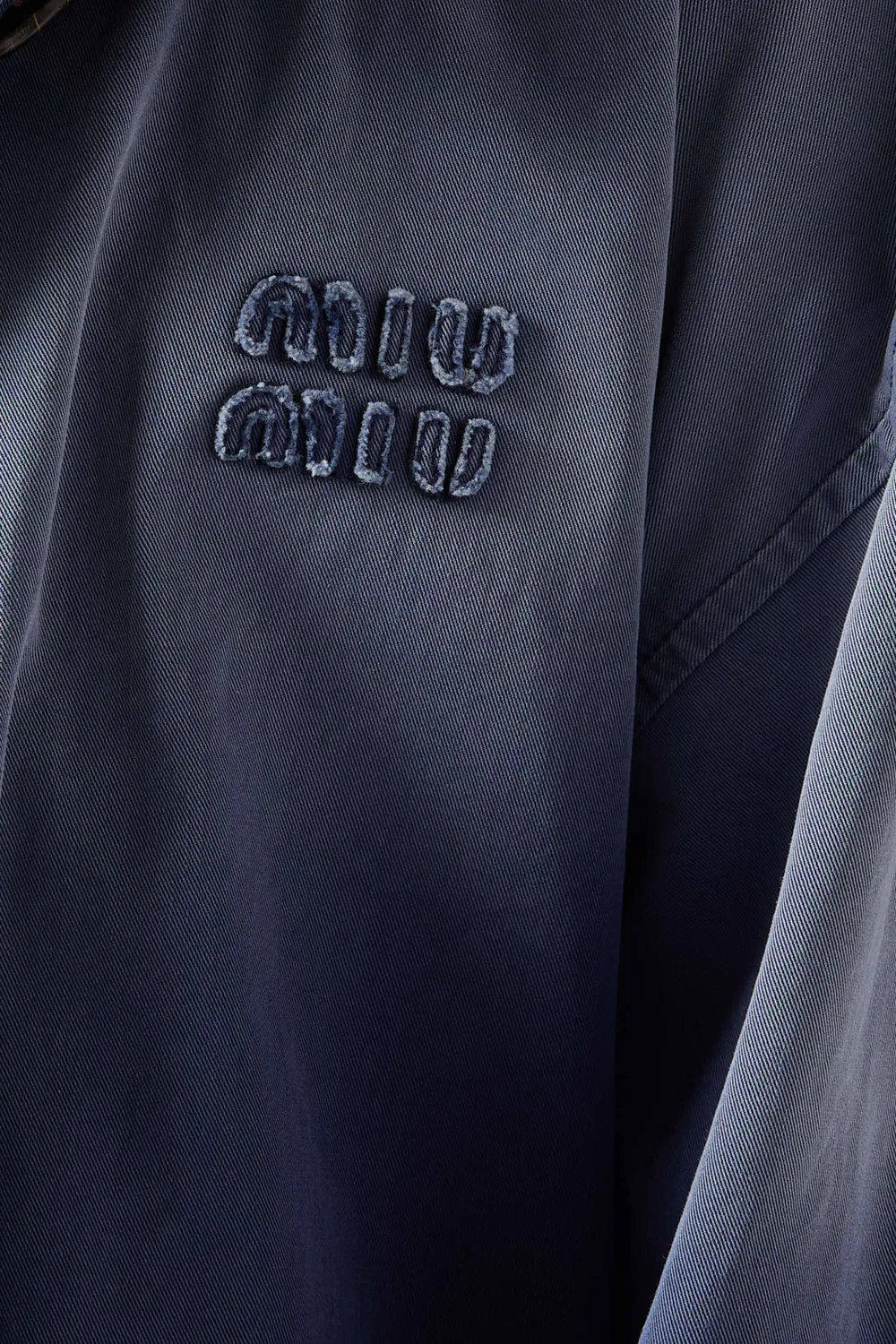 Куртка-блузон со стиркой Old Washed Twill Miu Miu — фото 4