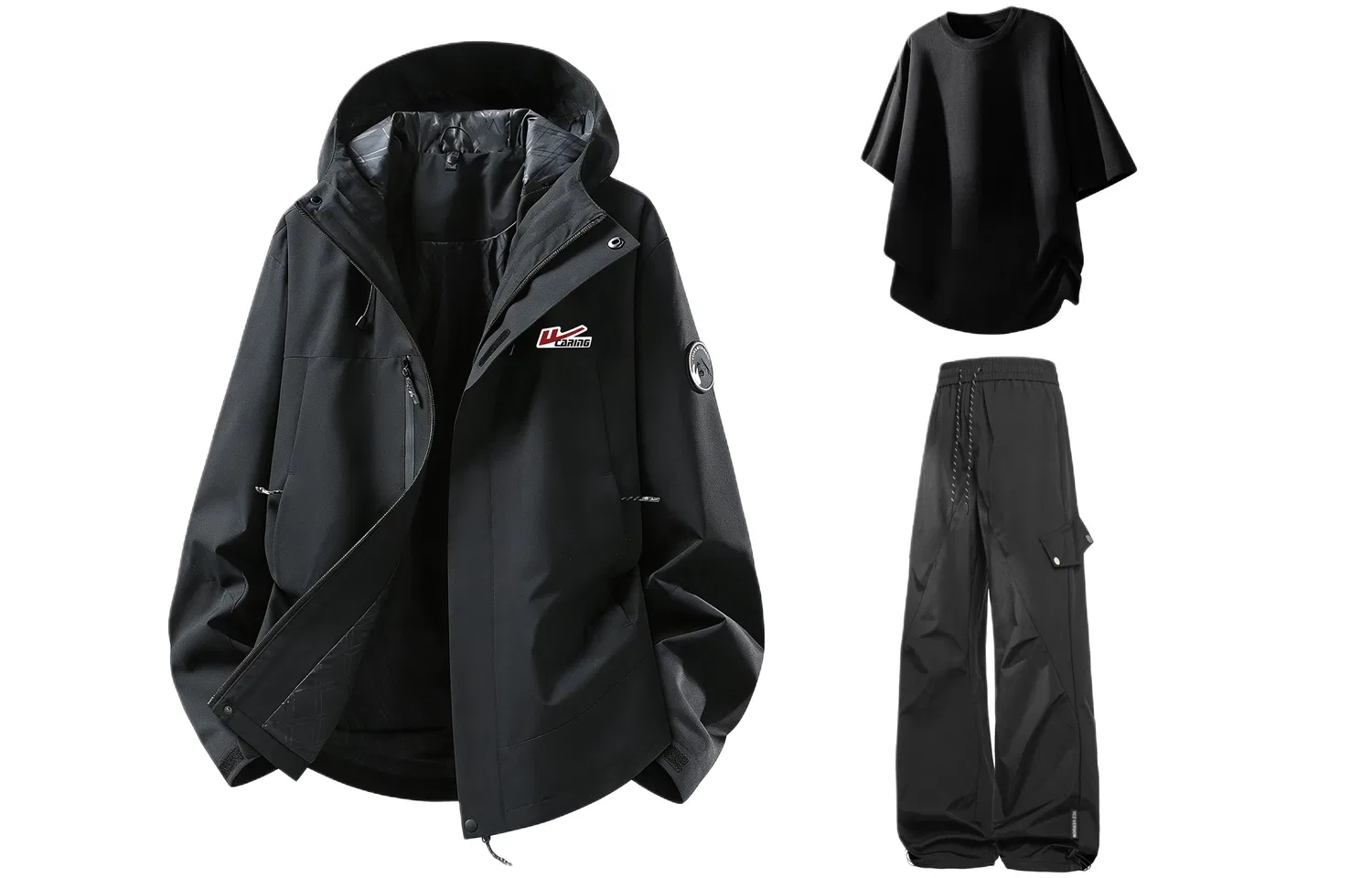 Детский комплект куртка-ветровка и брюки с принтом Windbreaker Jacket Clothing Sets WARRIOR