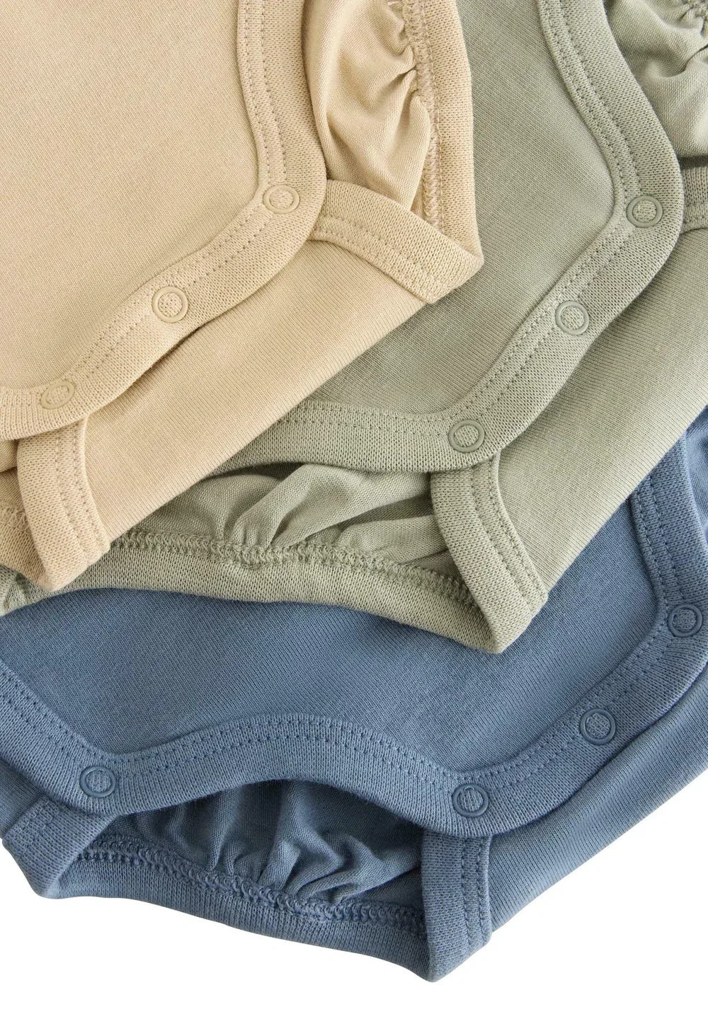 Комплект из 3 однотонных боди-саронгов унисекс Lindex, Dark Dusty Blue — фото 3