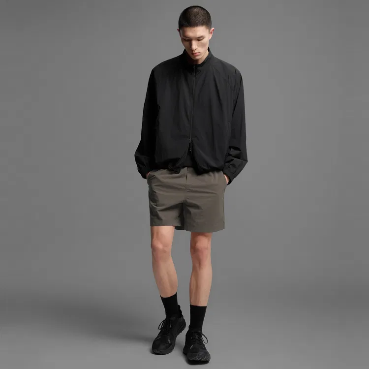 Детские шорты с принтом Nice Rice, Brown Gray — фото 4