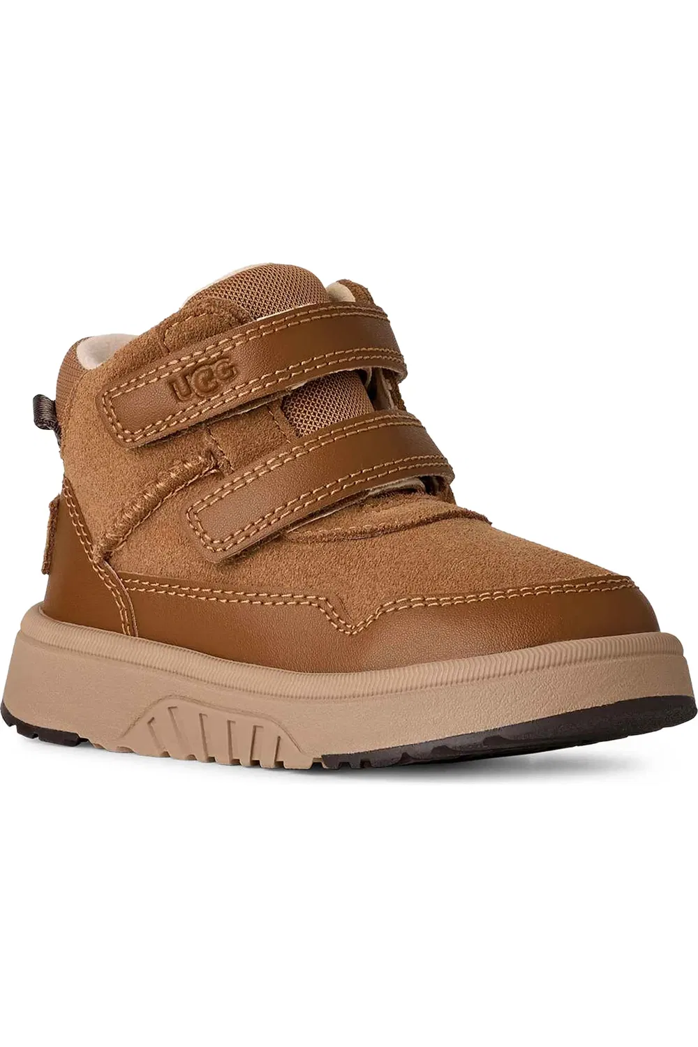 Детские ботинки гибридные из кожи и замши Rennie UGG, Chestnut