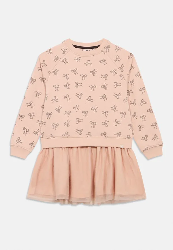 Платье в стиле боуи, свободное платье-комбинезон Only Mini, Rose Smoke/Black Coffee