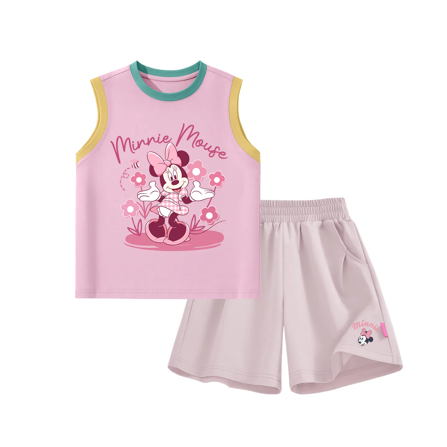 Детский спортивный костюм Disney, Crew Neck Thin Stretch, Di Xiahui Blue Pink