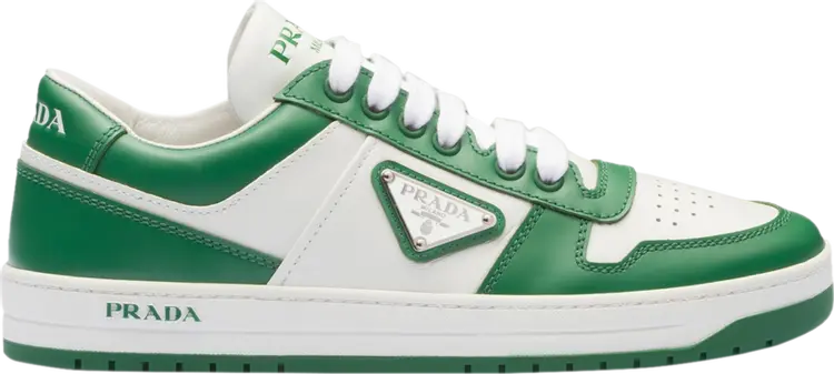 Кроссовки Prada Wmns Downtown Leather White Mango, зеленый