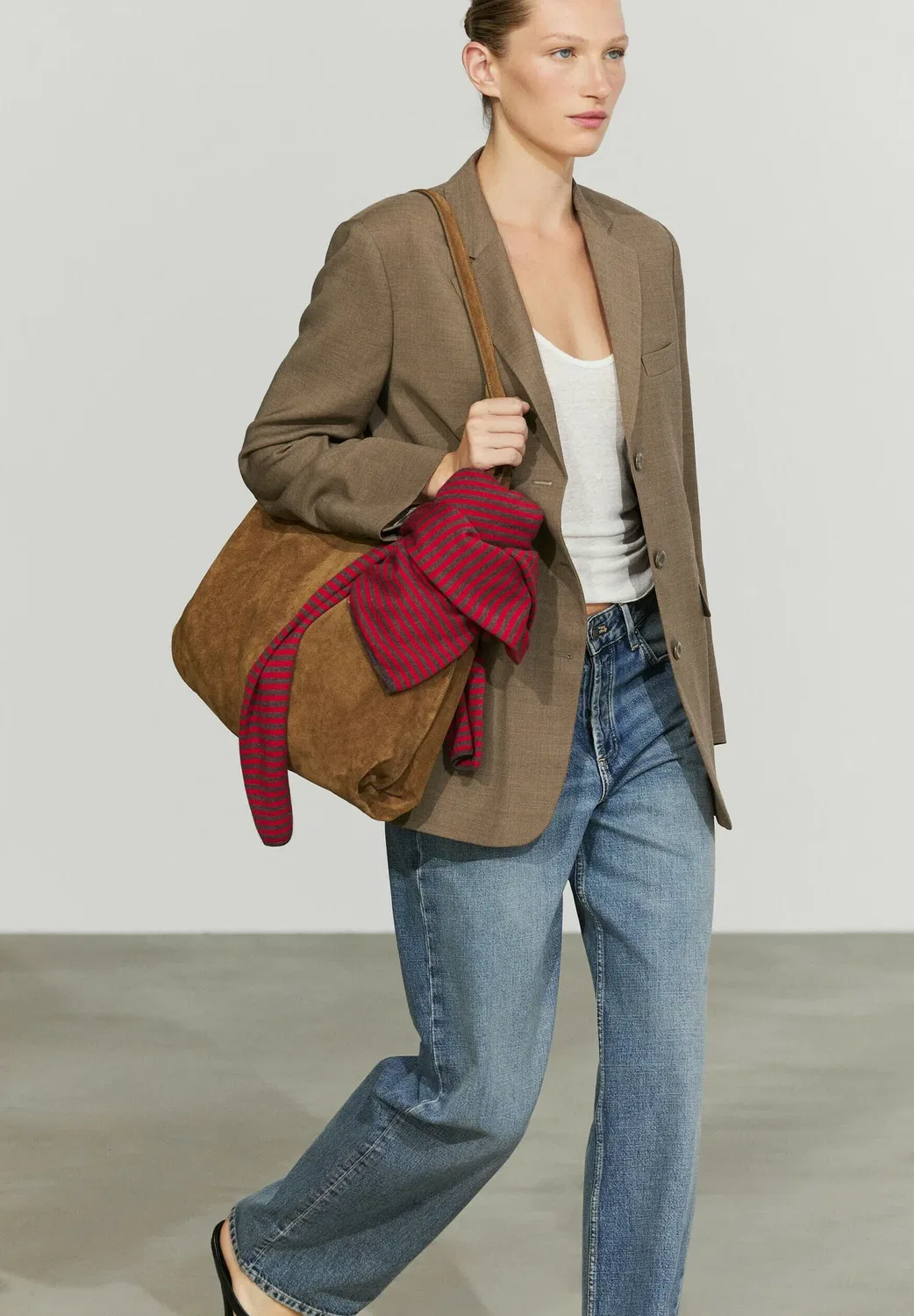 Блейзер Massimo Dutti, Brown — фото 4