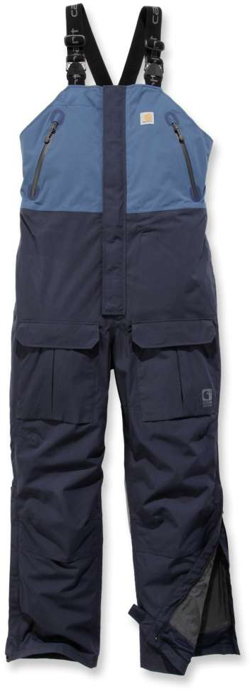 Штаны Carhartt Storm Defender Bib, темно-синий - фото