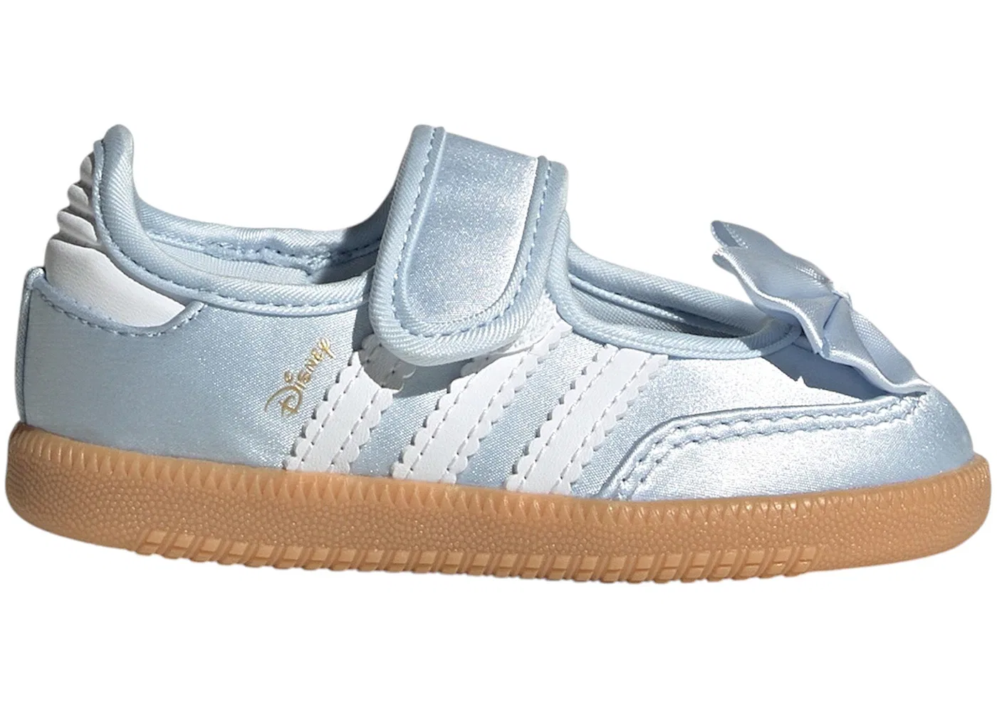 Детские кроссовки с ремешком Adidas Samba Jane, Crystal Sky/Cloud White/Gum