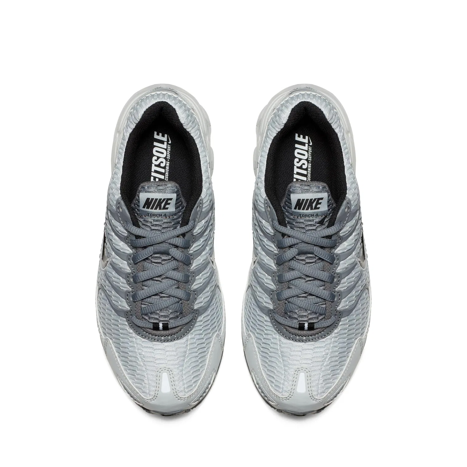 Детские кроссовки для мальчиков с шнуровкой NIKE Air Max Sc, Pure Platinum Black Cool Grey — фото 3