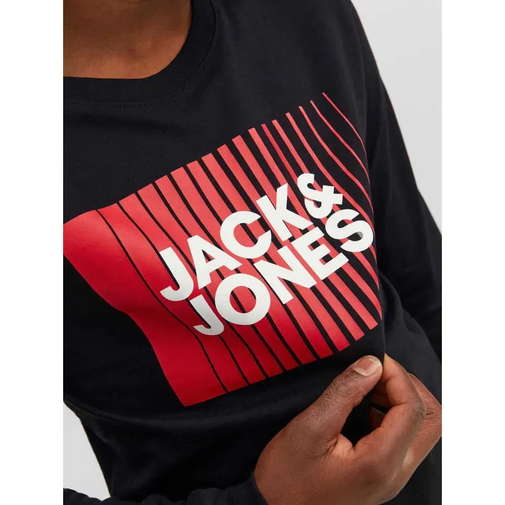 Детская футболка с длинным рукавом Corp Logo Play Jack & jones, Black — фото 4