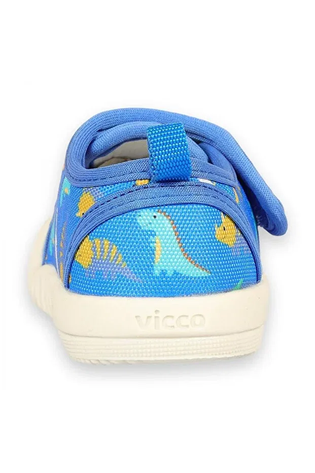 Детские туфли для мальчиков с ортопедической стелькой Vicco, 05 Sax Blue/R.Blue — фото 4