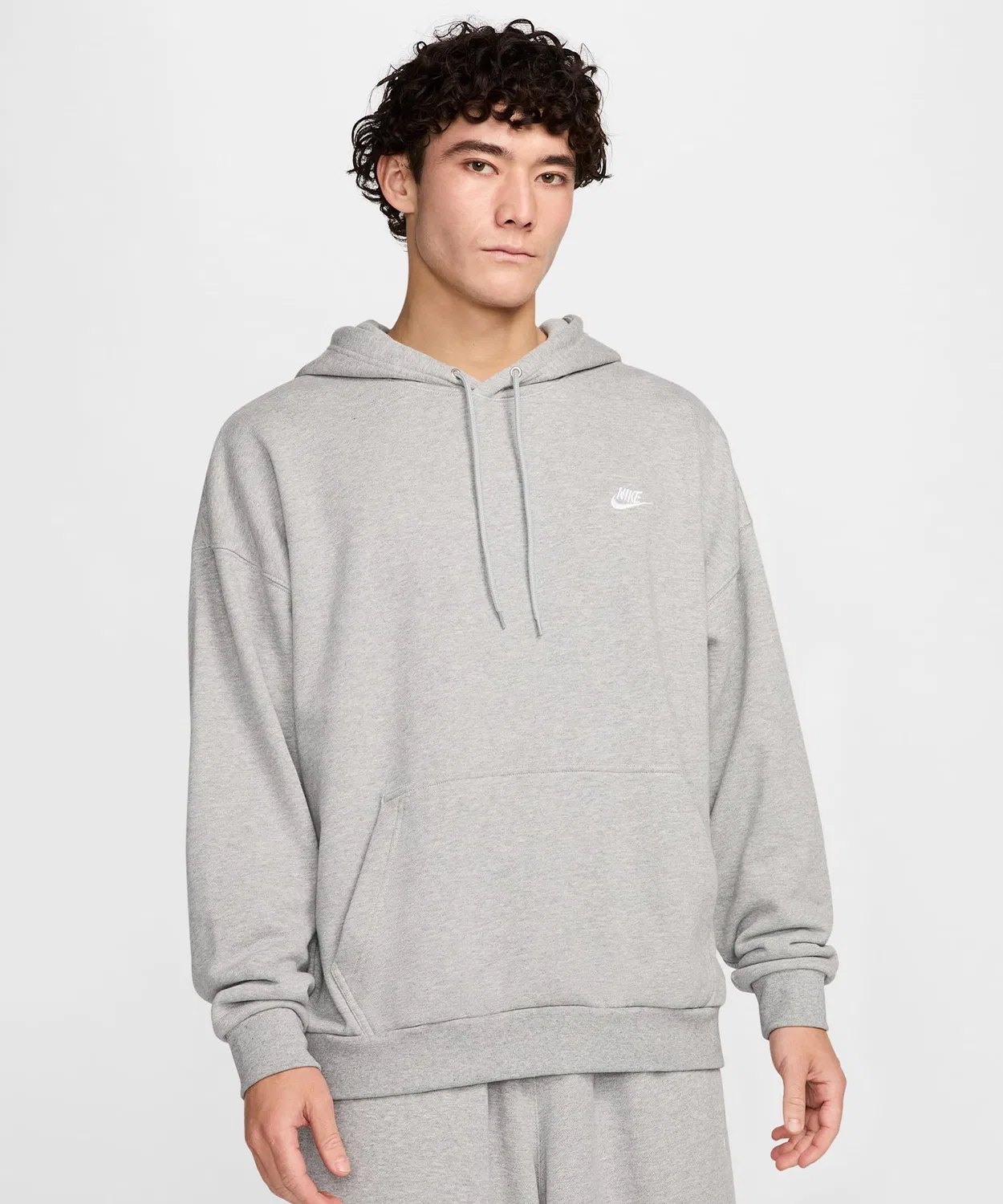 Мужское худи с длинным рукавомNIKE, Heather Grey