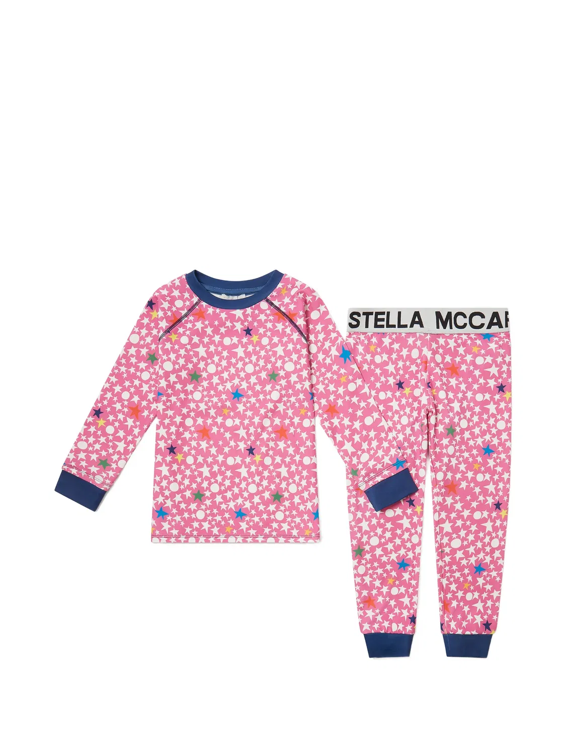 Пижамный комплект с принтом в виде звезд Stella McCartney, розовый