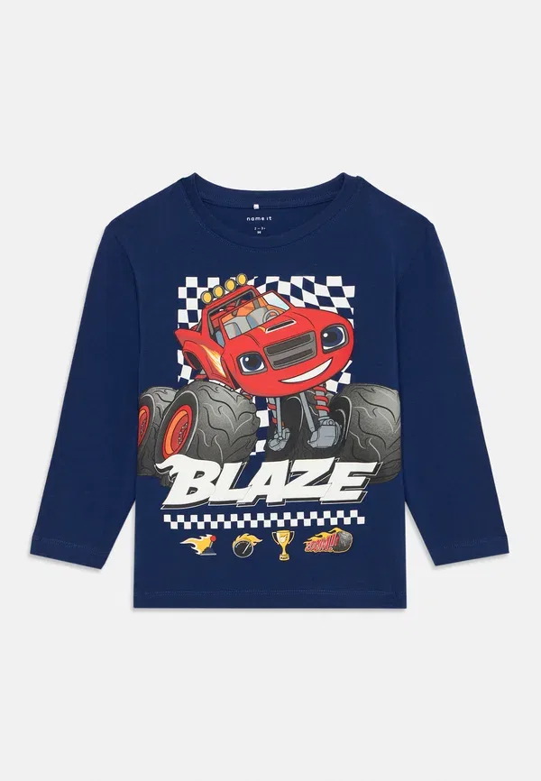 Лонгслив с принтом Nmmaman blaze Name It, синий