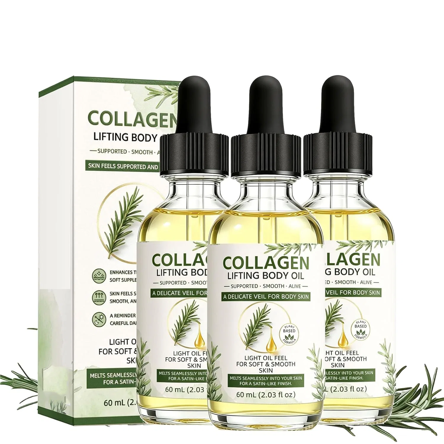 Лосьон для тела Collagen Lifting Oil, Luliouy, 3 шт, 60 мл