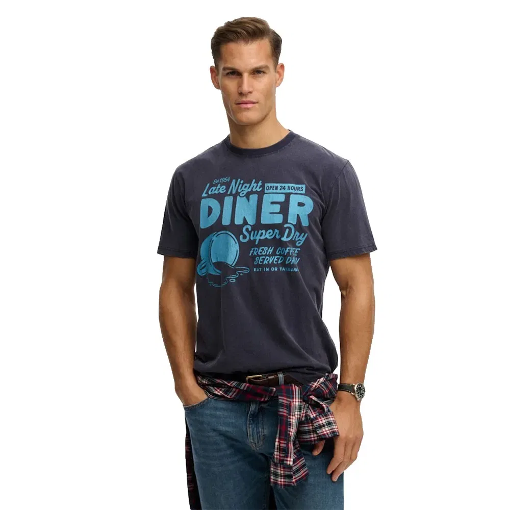 Футболка свободного кроя Local Business Superdry, серый