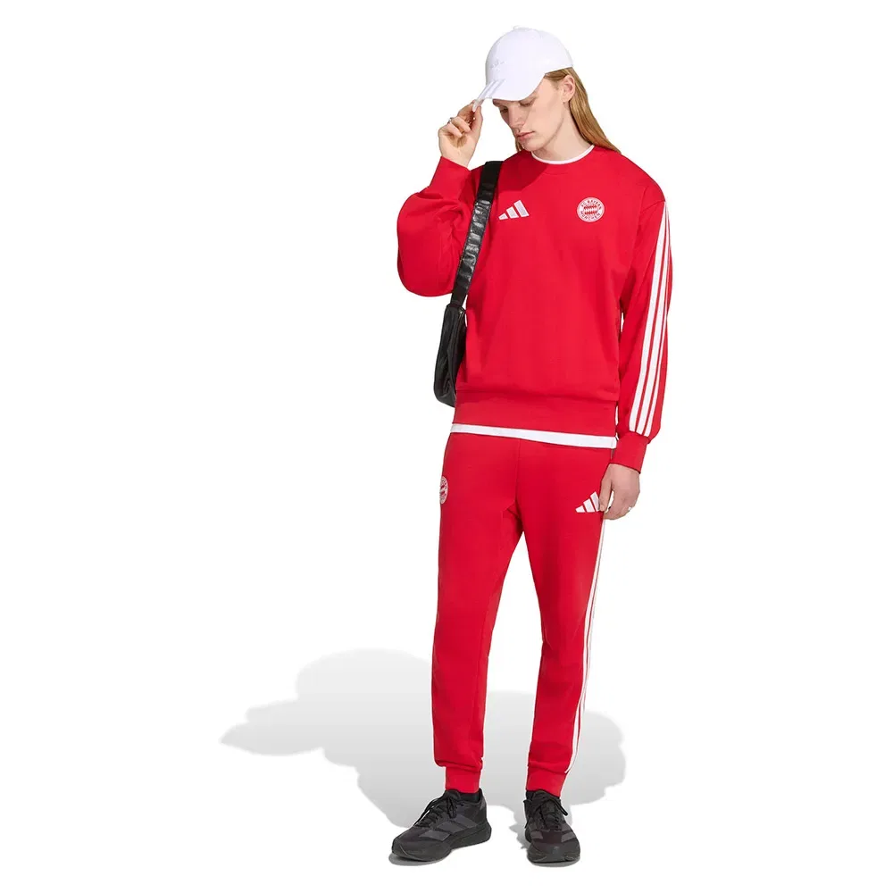 Мужской свитшот с длинным рукавом FC Bayern Munich DNA Adidas, Red — фото 4