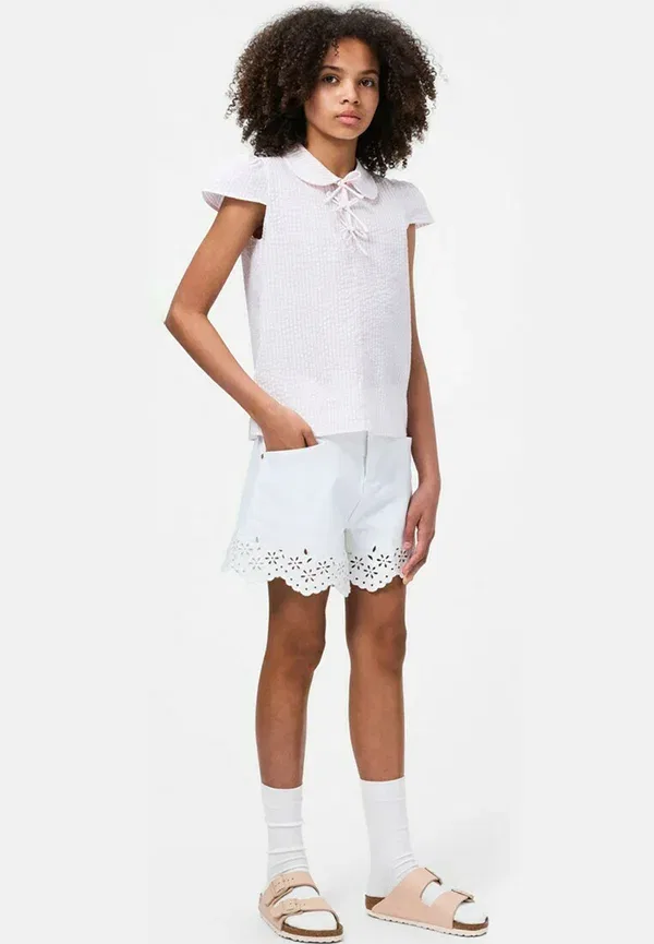 Блуза с бантом Blouse Molo, Cloud Pink Stripe, розовый