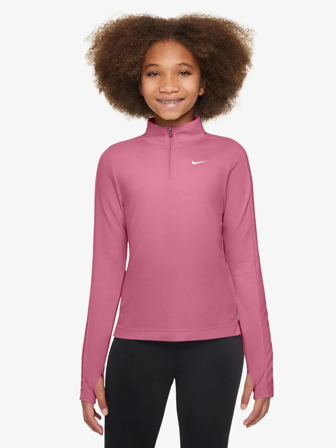 Водолазка Nike Dri-FIT с длинным рукавом, Peony Pink