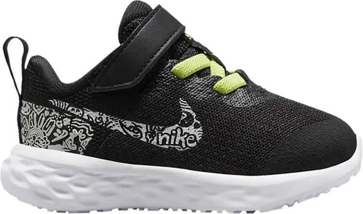 

Кроссовки Nike Revolution 6 Next Nature JP TD 'Doodles', черный