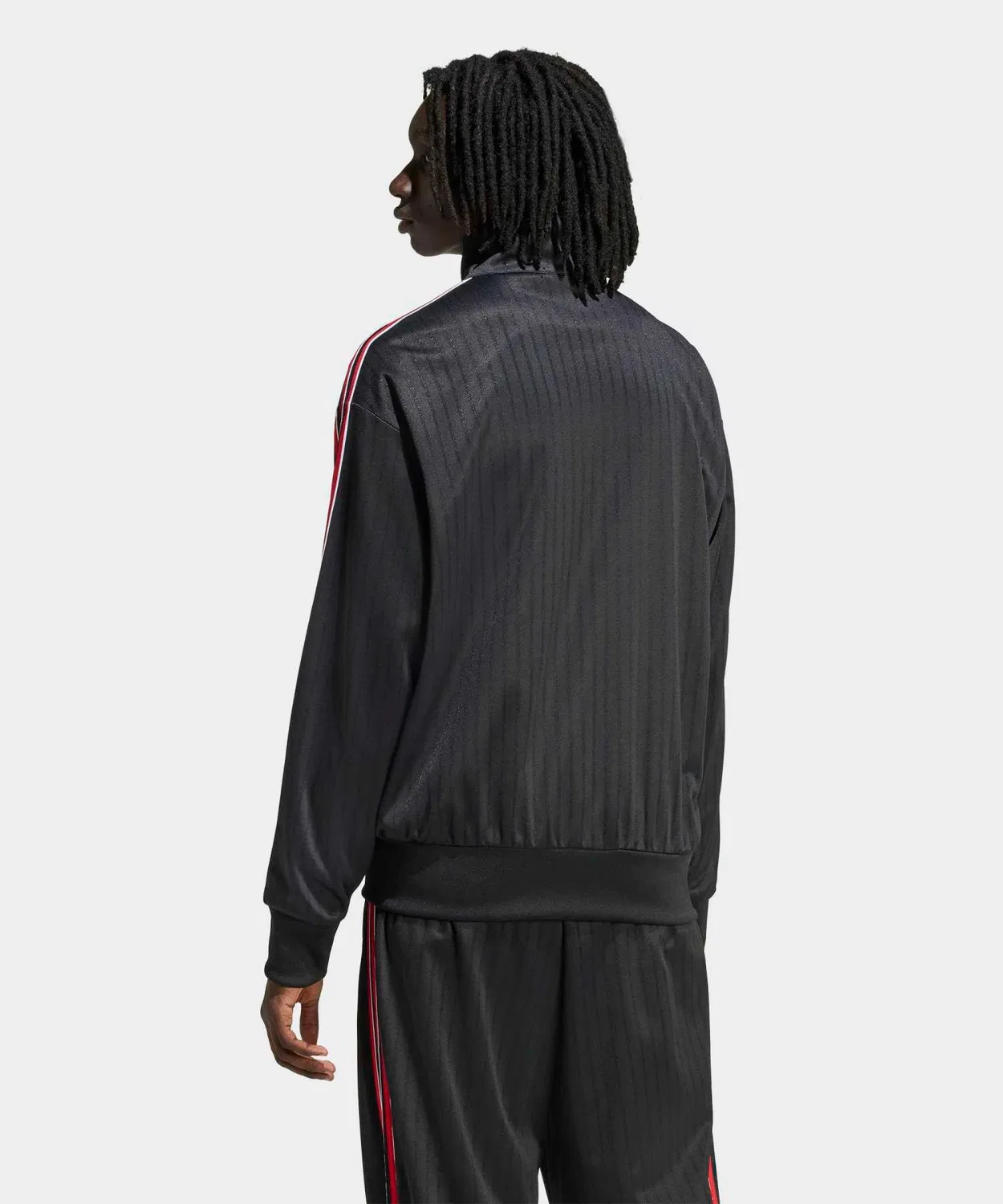 Мужская куртка-трактор с принтом Firebird Loose Pinstripes Adidas, Black — фото 2