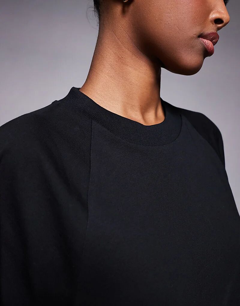 

Платье-футболка мини ASOS DESIGN черного цвета