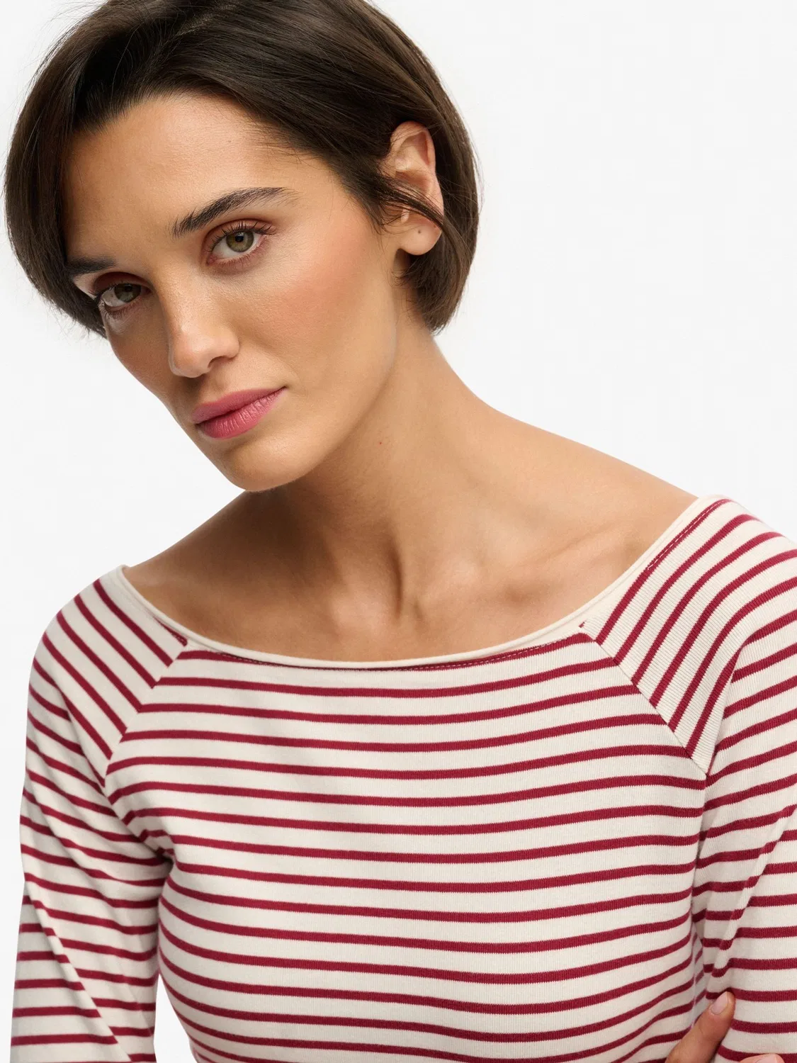Топ с открытыми плечами Bardot Off Shoulder Superdry, красный — фото 2