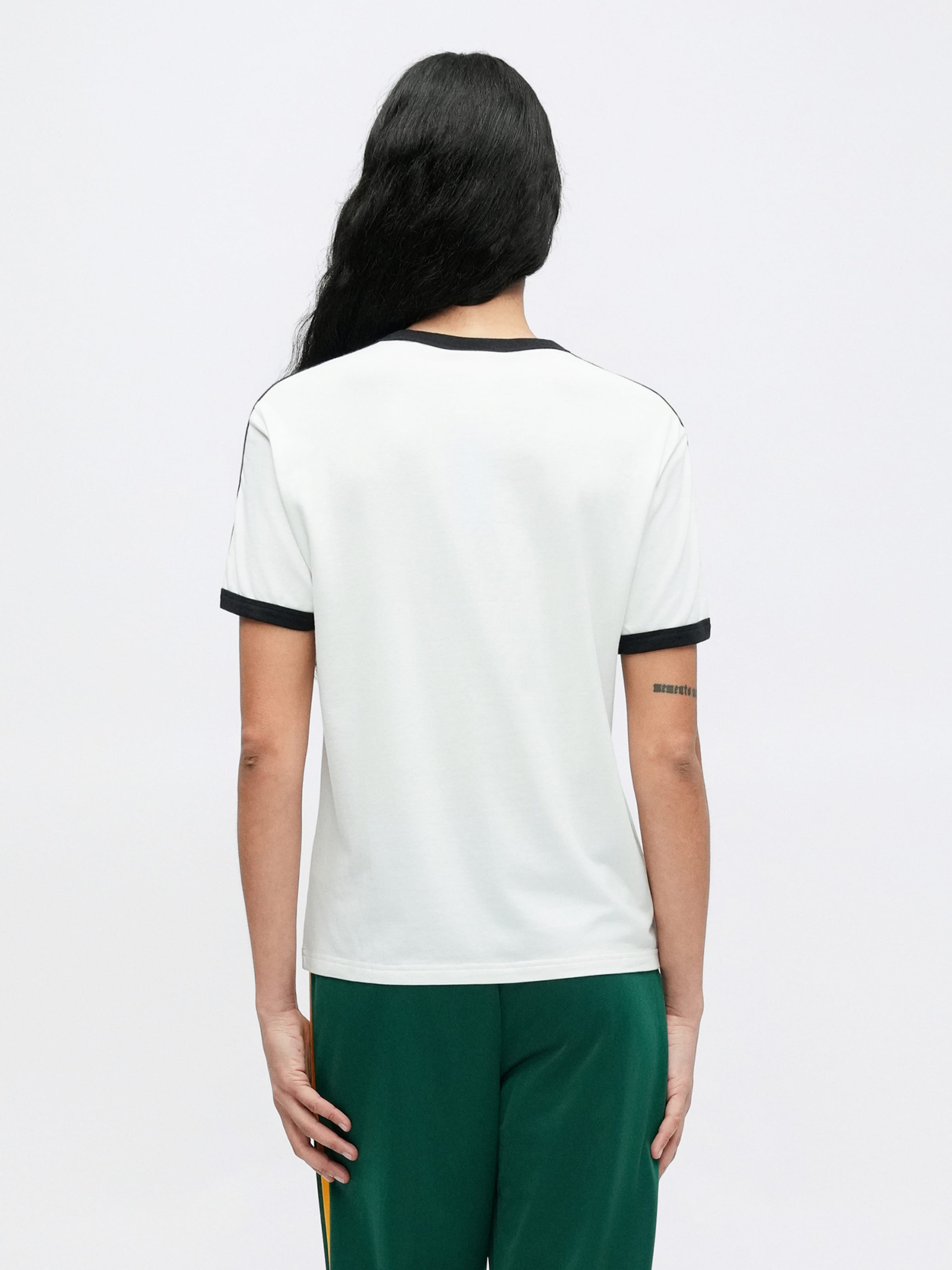 Adidas Originals Футболка 'Linear' в белом цвете — фото 3