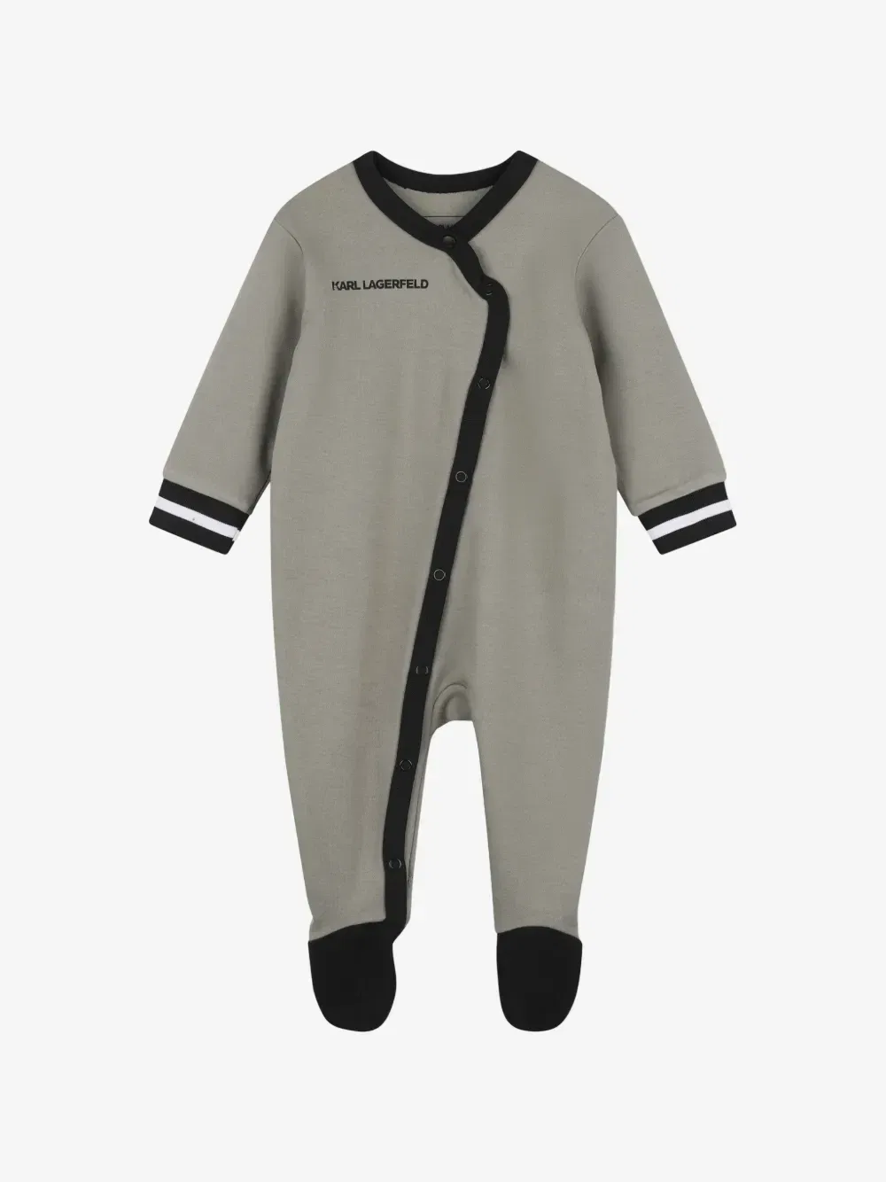 Пижама с логотипом Karl Lagerfeld Kids, серый — фото 3
