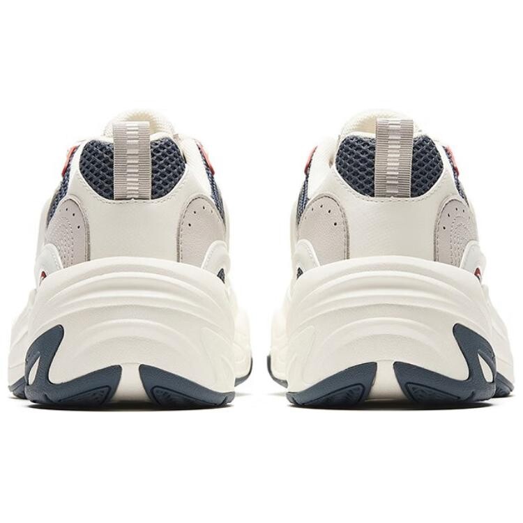 Кроссовки ANTA Through Chunky Sneakers Men Low-top Ivory White/one-degree Gray/rock Ash, серый — фото 4