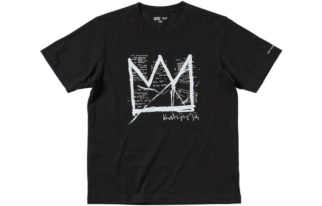 Футболка унисекс с круглым вырезом, Black, UNIQLO